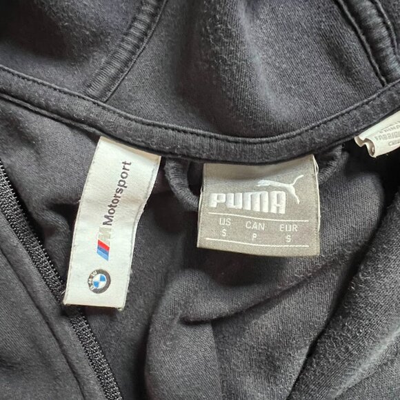 BMW Motorsport PUMA Hooded Sweat Jacket Team Navy - Size Small - Picture 7 of 7